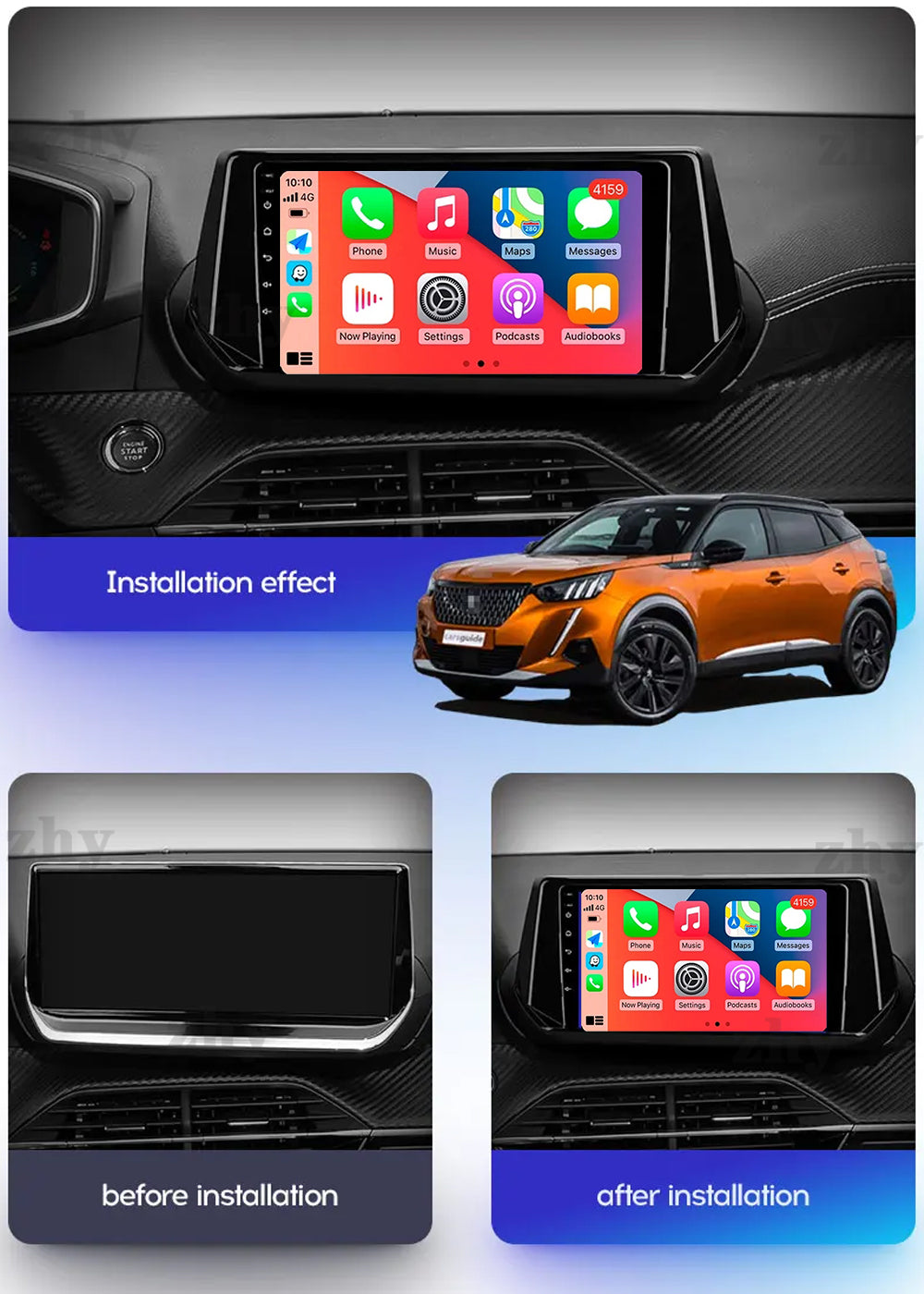 Tablette android 208 et 2008 nv